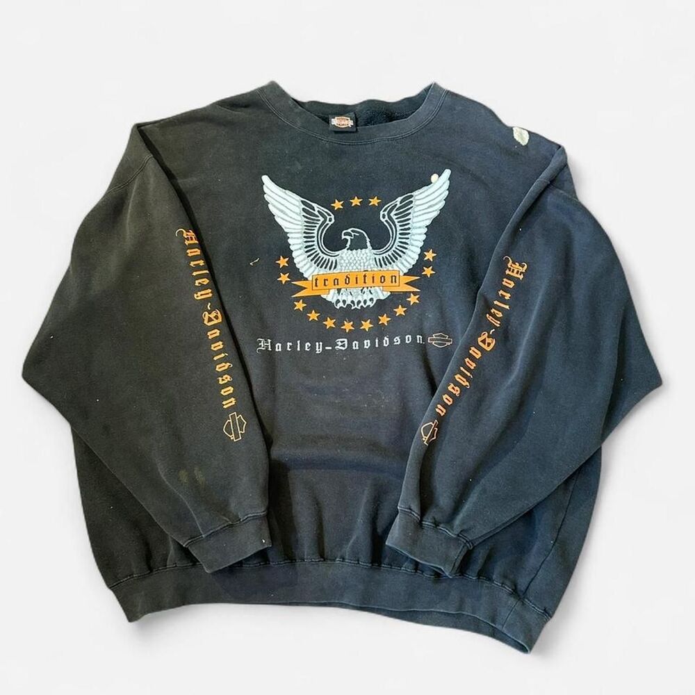 Harley Davidson VTG 2003 Y2K Santa Barbara Choppers Crewneck Sweatshirt